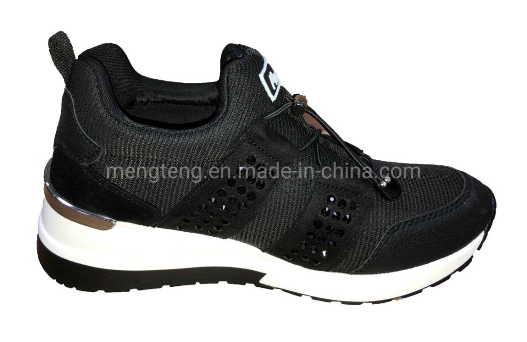 Lady Sneaker Casual Shoes Jogging Shoes with PU Upper Shoes, Shinny Shoes Ladies Shoes Footwear