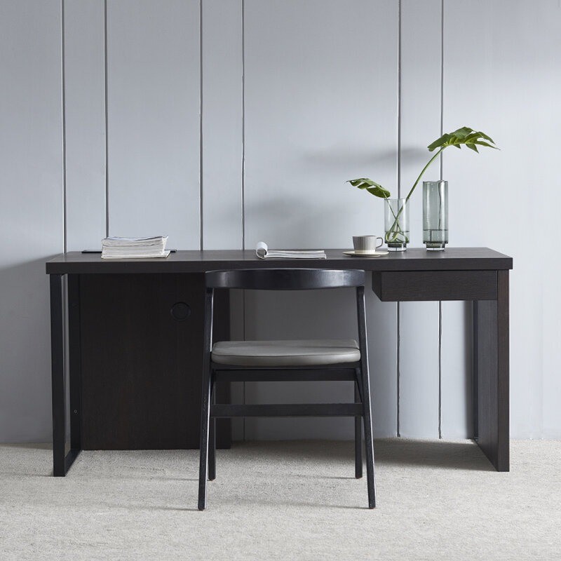 ODM Drescher Desk With Removable Drawers Smoked Wood Star Hotel Room Furniture