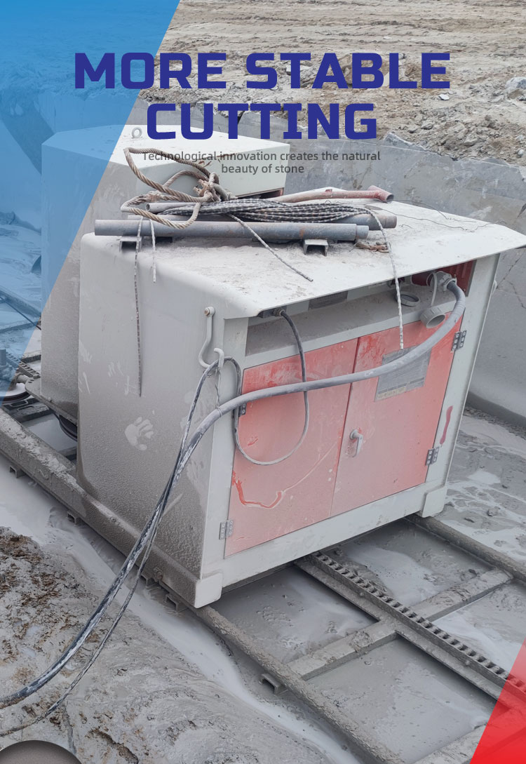 Water Consumption 3-5m3/h Diamond Wire Saw Machine for Granite Marble Stone Quarrying