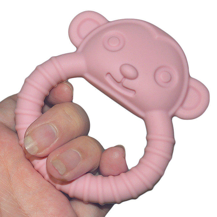 Food Grade ODM Silicone Baby Teether Customizable Design For 0-36 Months