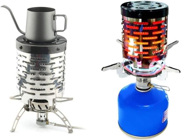 Stainless Steel Camping Heating Stove Cover, Camping Mini Heater Warming Stove