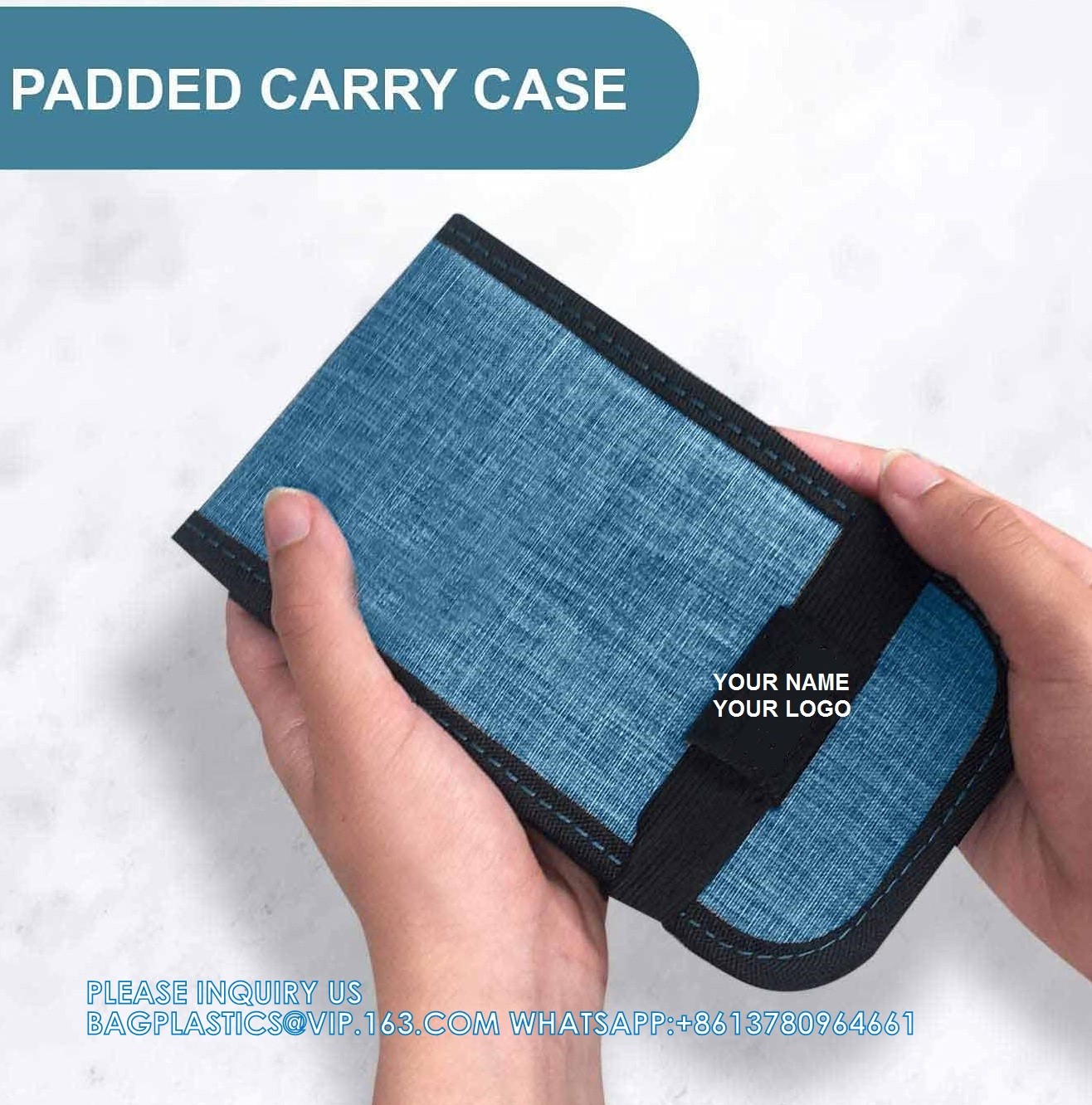 Magnetic Folding Pill Organizer Supplement Case For OTC Medicine, Prescription Vitamins-14 Slots, Turquoise