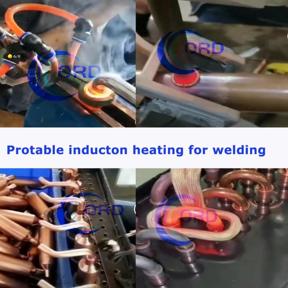 5M Digital Portable Induction Heating Machine 40KW Copper Pipe Brazing Machine