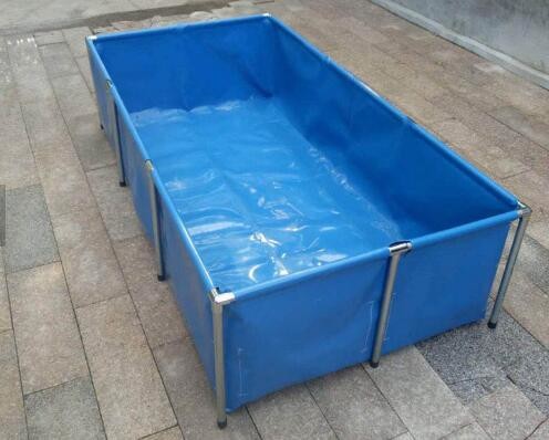 Portable PVC Collapsible Fish Pond Double Tier 5000L - 20ºF ~ 158ºF Temperature Resistance