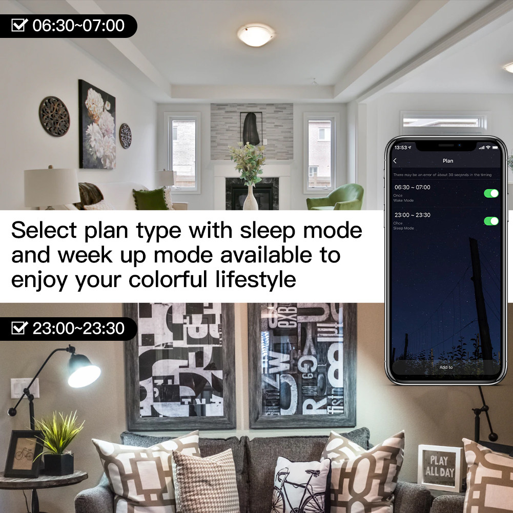 RGBW Wifi Bulb 5W GU10 Smart LED Light Bulbs Works with Alexa Google Home
