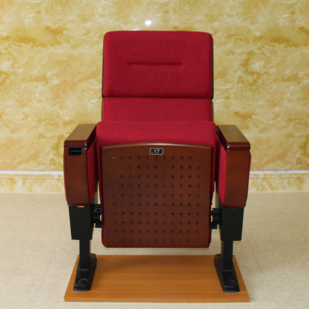 Folding Theatre Cinema Hall Chairs With 500mm Backrest Sponge Anti Electrostatic