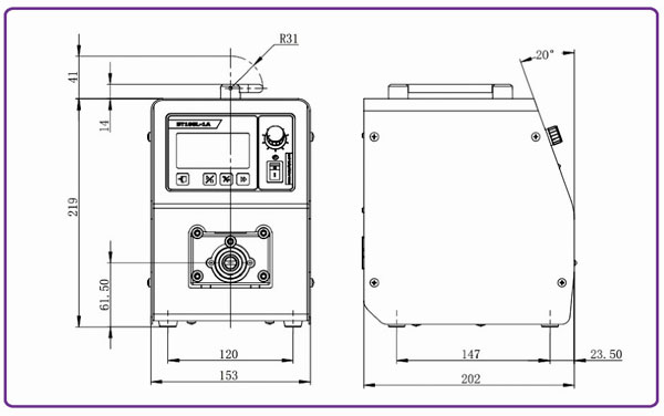 Huiyu Brand Flow Rate Peristaltic Pump 760ml/min