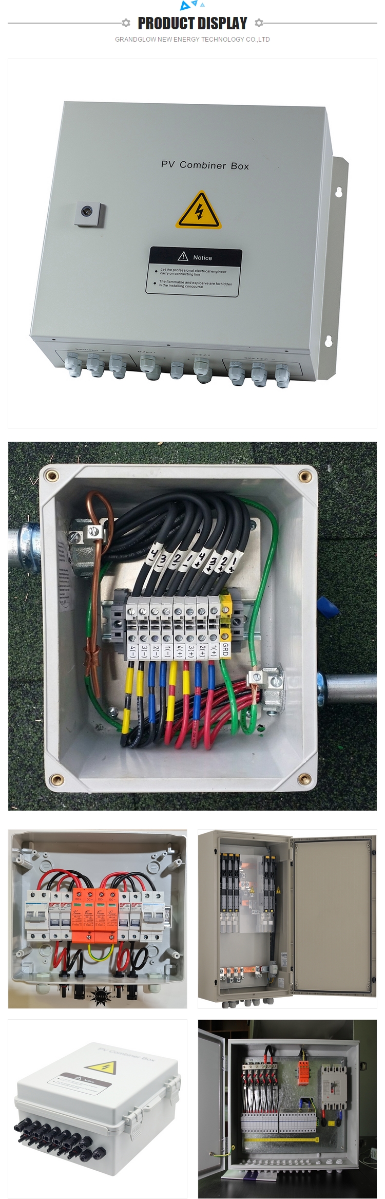 20 in 2out 1000vdc String Boxes Pv Protect Panels Solar Panel Combiner Box avoid damage to over voltage