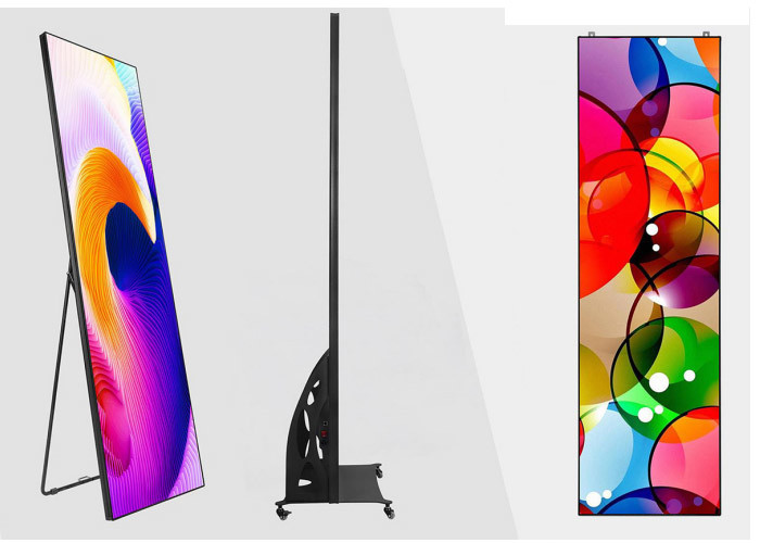 P4 LED Banner Display Slim Indoor Advertising Screen Full Color OEM