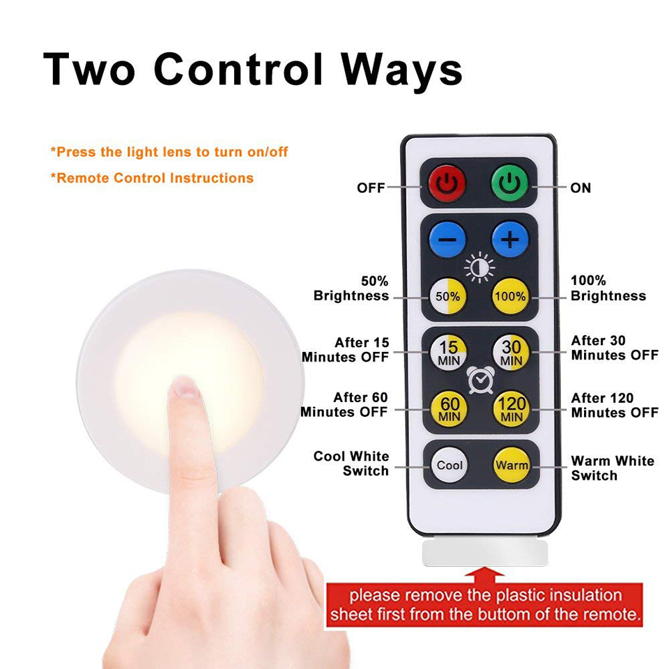LED Motion sensor Lights,Wireless Battery-Powered LED Cabinet Light