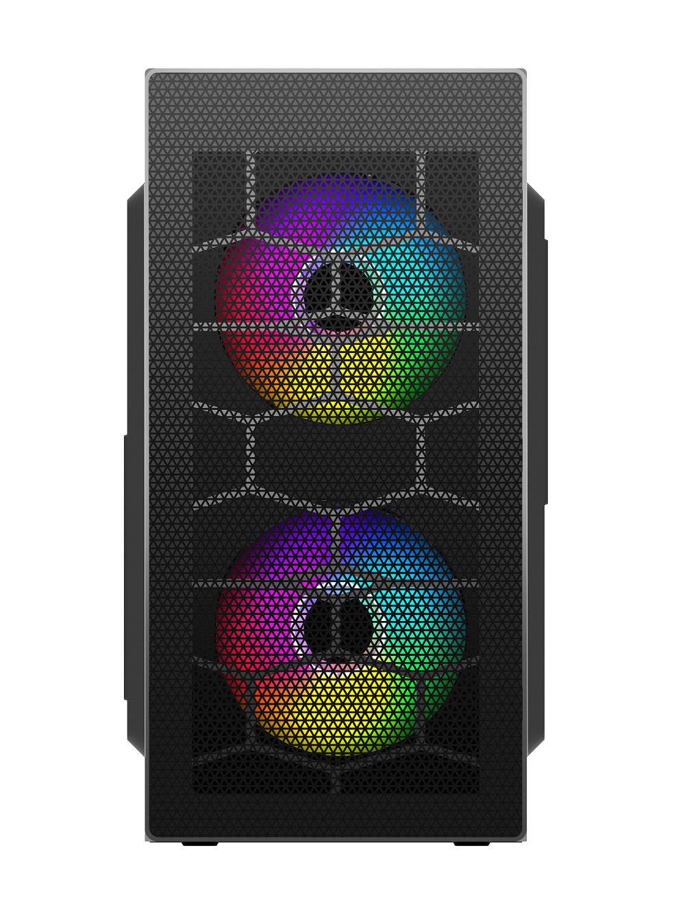ETEK Gaming Computer Case MATX 2 Big RGB Fans On Front Panel Fan On Side Pandel Available Support OEM ODM