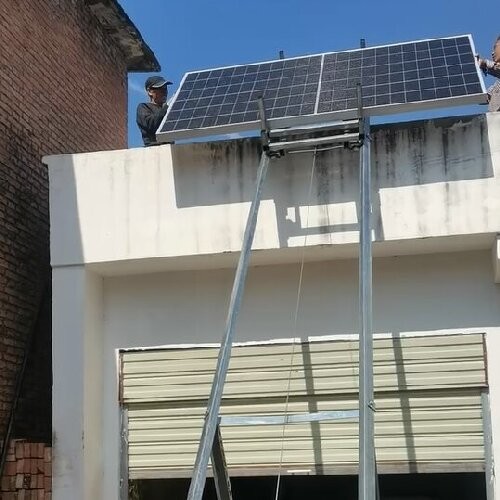 Custom Safe Electric Cargo Ladder Lifter 200Kg For Doors And Windows Photovoltaic Panel Lift