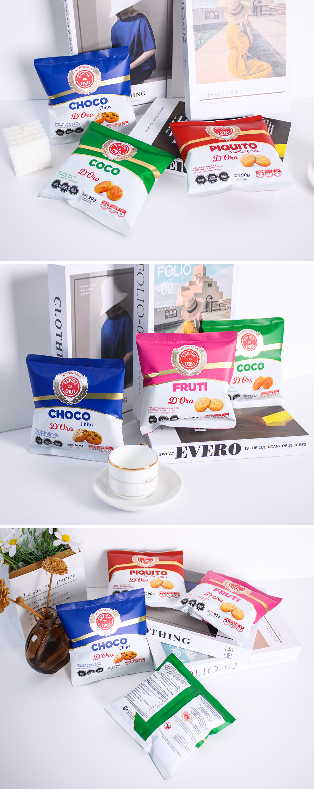PET / AL / PE Moisture Proof Bakery Biscuit Packaging Roll Film OEM ODM