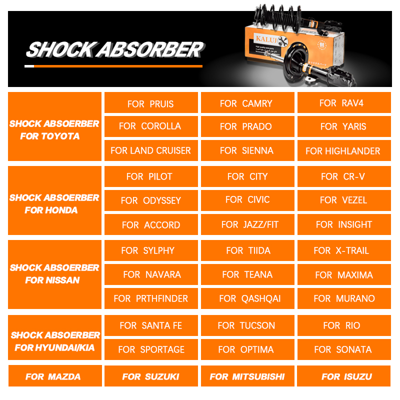 333495 316 894 D04A-34-900C DH01-34-900 Automobile Shock Absorbers Ma-Zda 2 DE 2007-2015