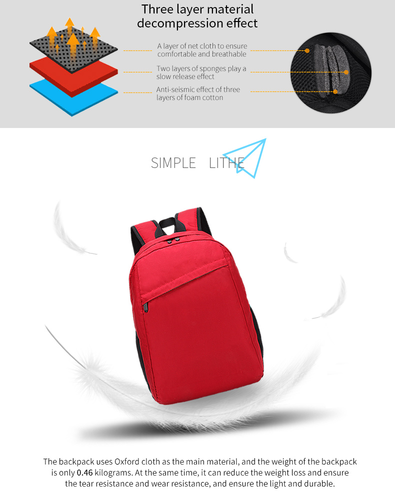 Wholesale custom logo fashion waterproof School Student Child Book backpack bag