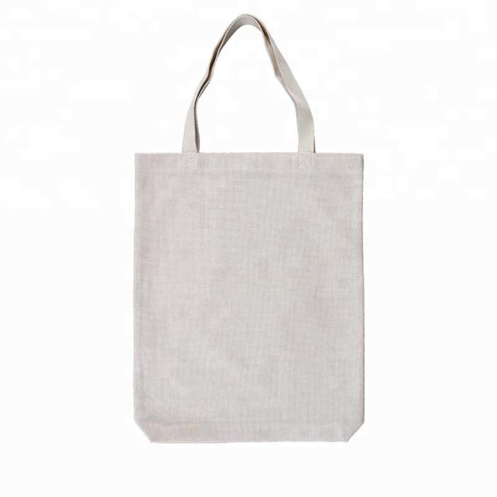 Different sizes of Simple Sublimation Blank Linen Shopping Bag For Sublimation LOGO Printing