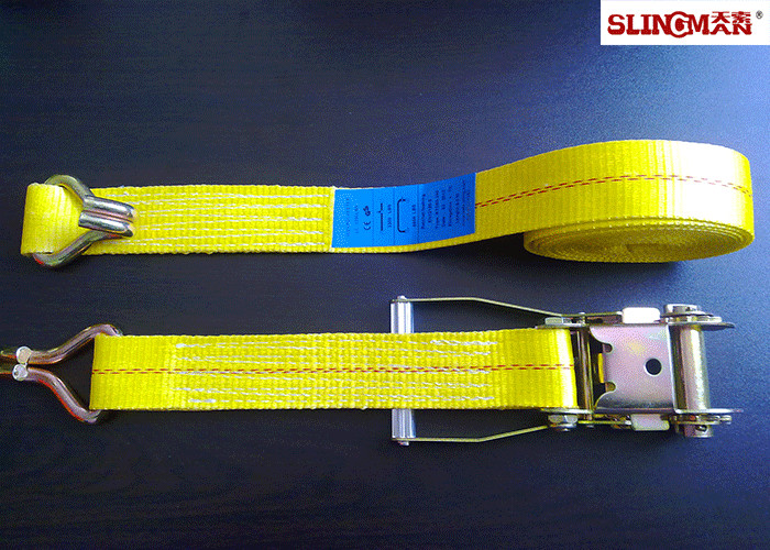 ASTM B30.9 4" 9800# Polyester Webbing Tie Down Strap