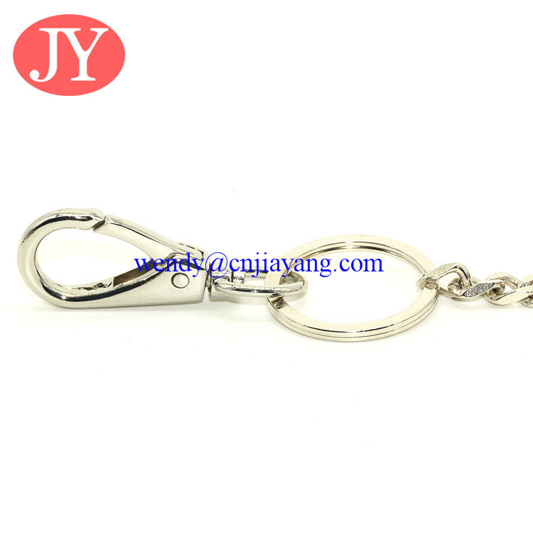 Snap hook with key chain link zinc alloy key rings chains