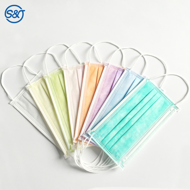 SJ Factory Directly Sales High quality medical mask 3ply surgical medical tie on face maskss mascarillas face mask wholesale