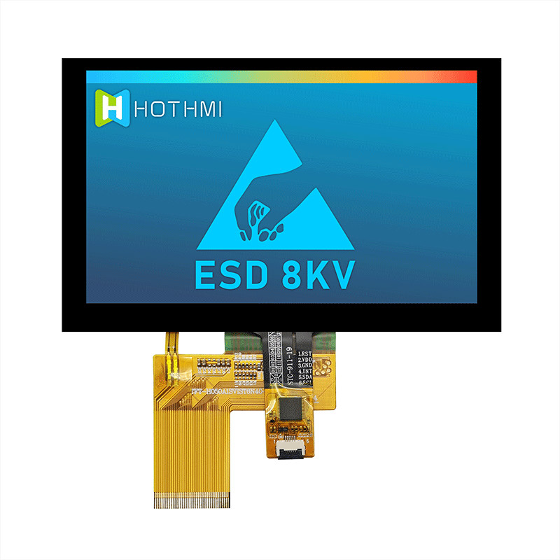 5 Inch 800X480 Pcap Monitor Wide Temperature TFT LCD Module Touch Screen