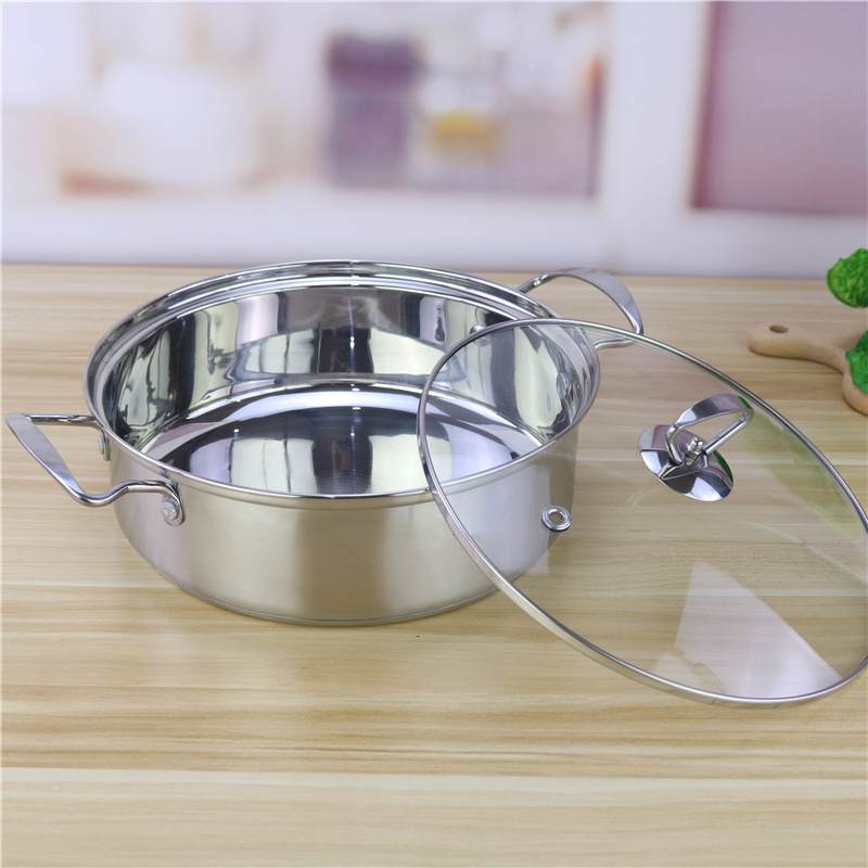 Customized 18cm 20cm 26cm Cookware Set Stainless Steel 201