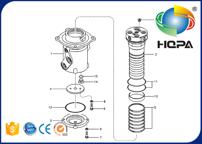 VOE14514937 14514937 Turning Joint Seal Kit for EC135B EC140B