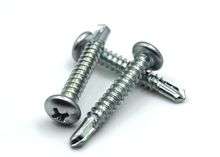 1mm-80mm Length Steel Self-Drilling Screw with Cross Pan Head and Phillips Drive