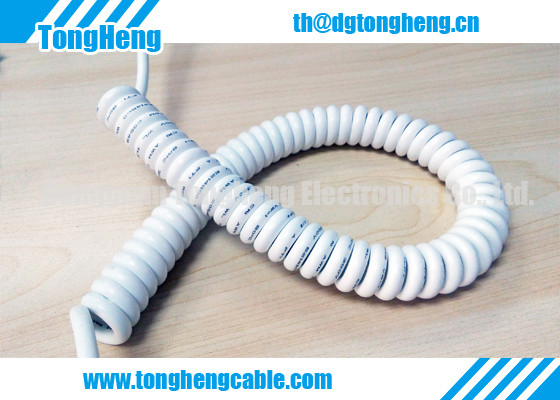 UV Resistant Fatigue Test Verified TPU Coiled Cable
