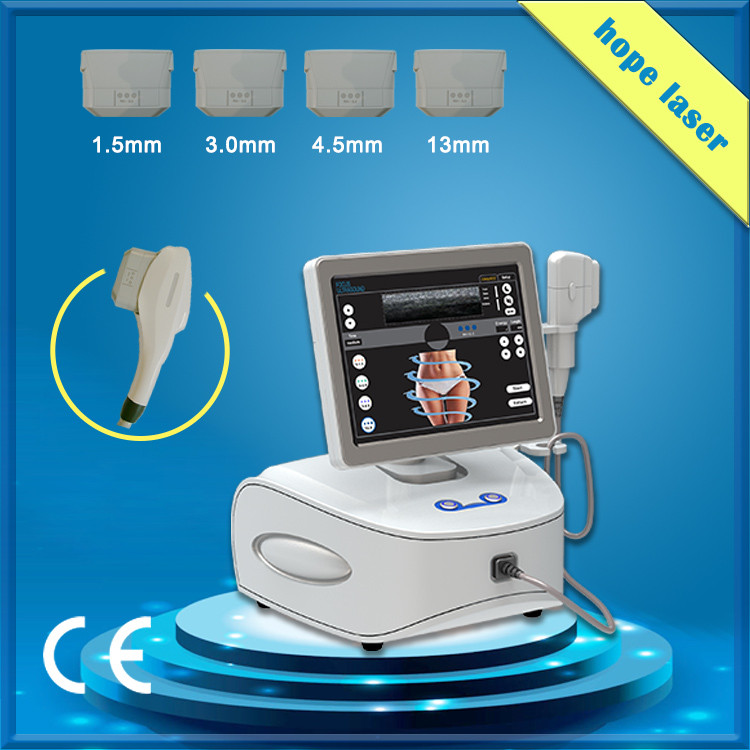 High intensity focused ultrasound HIFU beauty machine face / body slimming