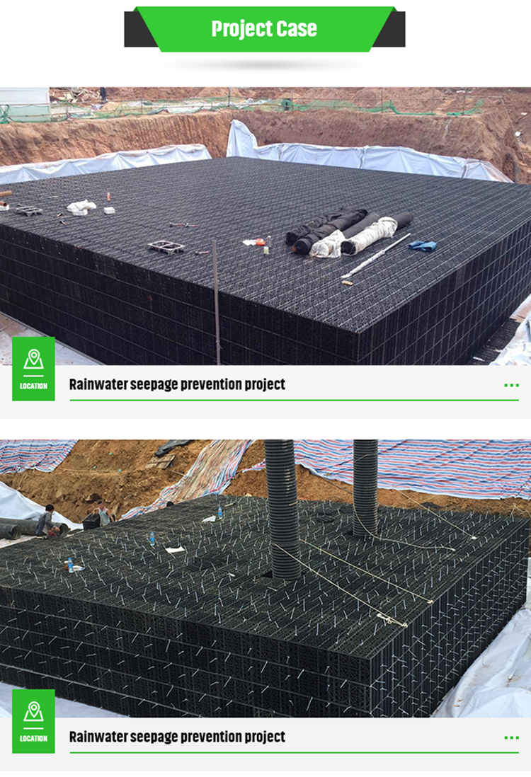 Eco-Friendly Rainwater Module HDPE Attenuation Tank with Video Technical Support