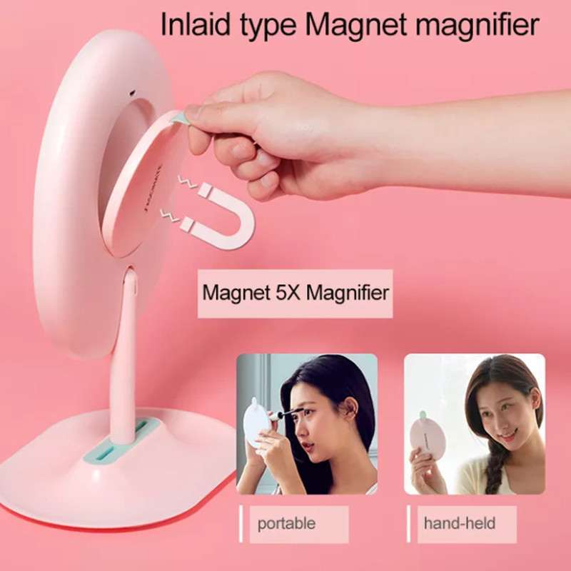 Wholesales Makeup Mirror with LED Soft Ring Lights Touch Sensor Mirror Desktop Mirror