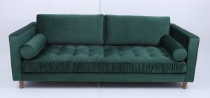 Buy cheap Modern Advanced Velvet Fabric Sofa With Wood Frame For Home Furniture product