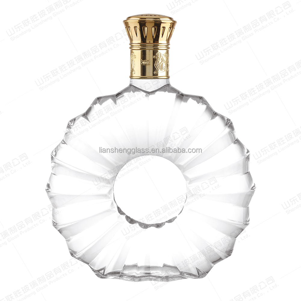 High Grade 750ml 700ml Clear Glass Bottle For Beverage Liquor Gin Vodka Rum Wine Spirits Brandy