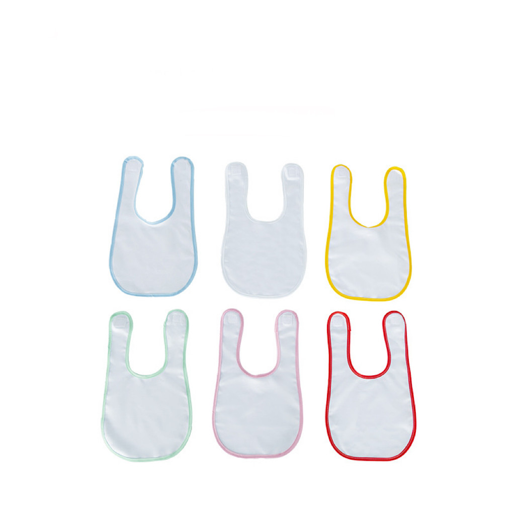 Sublimation Baby Bib With Velcro For DIY Personalized Sublimation Photo Printing