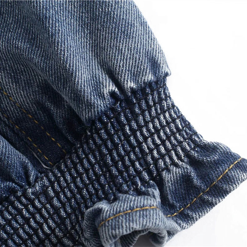 Factory Customized Casual Men'S Denim Cardigans Lapel Custom Denim Clothing