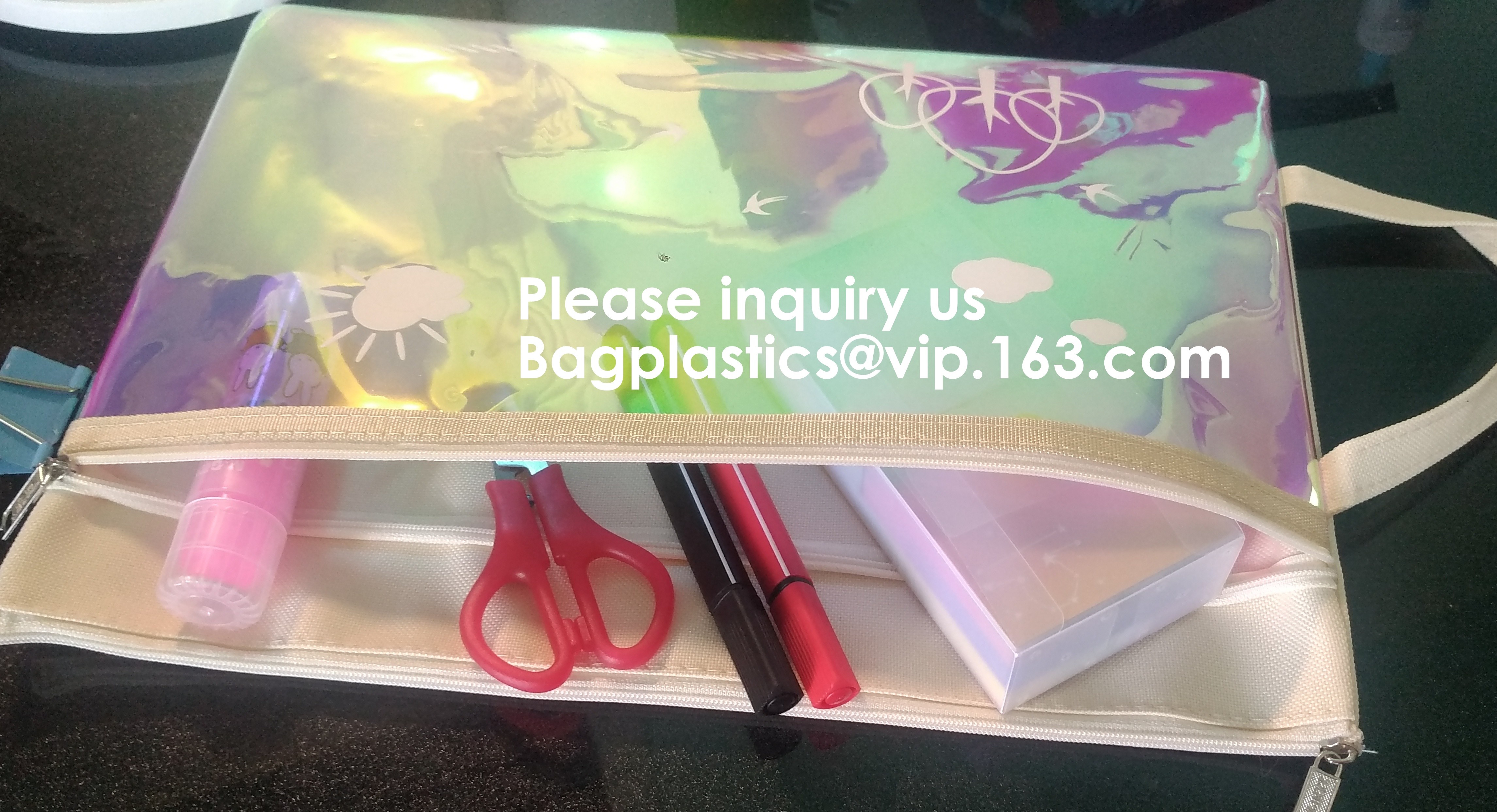 Resealable Clear Reclosable Stand Up Pouches Plastic Seal Zip Lock Bags Poly Bag,gridding document zip bag with metal ho