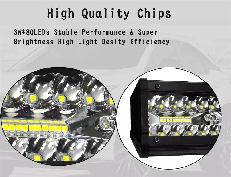 240W 12 Inches Spot 80SMD LED Offroad Flood Lights
