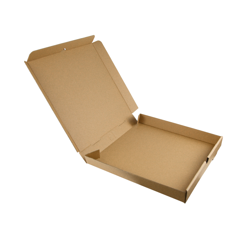 Customized Plain brown kraft Corrugated Pizza Box Packaging