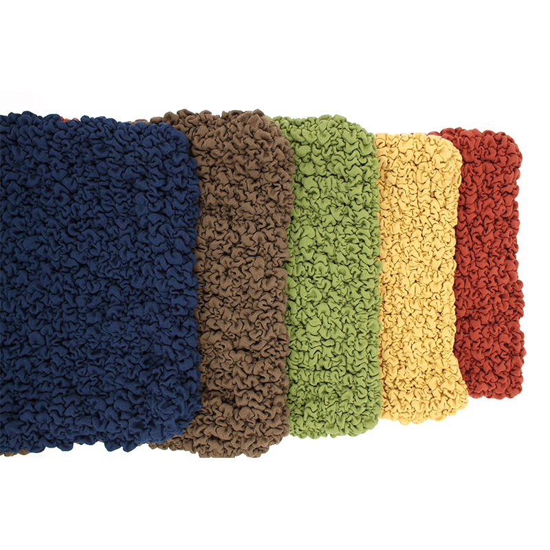 Rectangle Light Luxury Style Seersucker Solid Color Sofa Covers for Living Room Décor