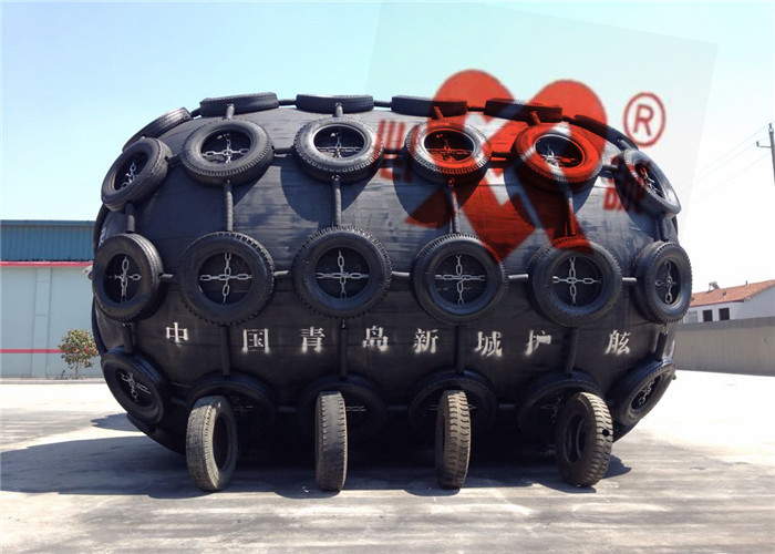 Marine Ship To Dock Protection Yokohama Rubber Fender 2.5m Diameter