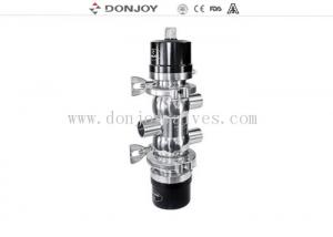 China SS304 / 316 Pneumatic bottom tank valve with Plastic Actuator Welding Ends on sale
