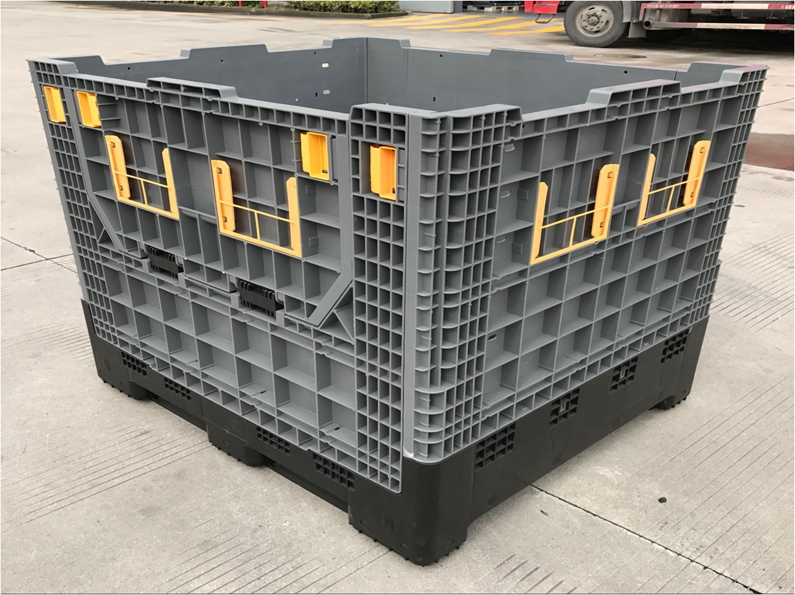 1200*1000*1000mm heavy duty collapsible container/ pallet boxes/plastic storage box
