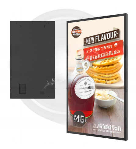 Super thin slim bezel UHD 55" inch LCD LED TFT monitor WIFI network Android display TV for advertising signage 400nit 700nit
