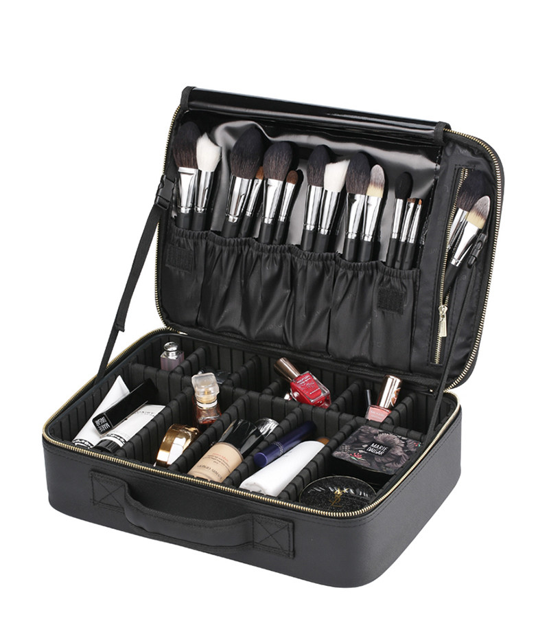 Multifunctional L38*D10*H27CM Makeup Bag Case With Handle