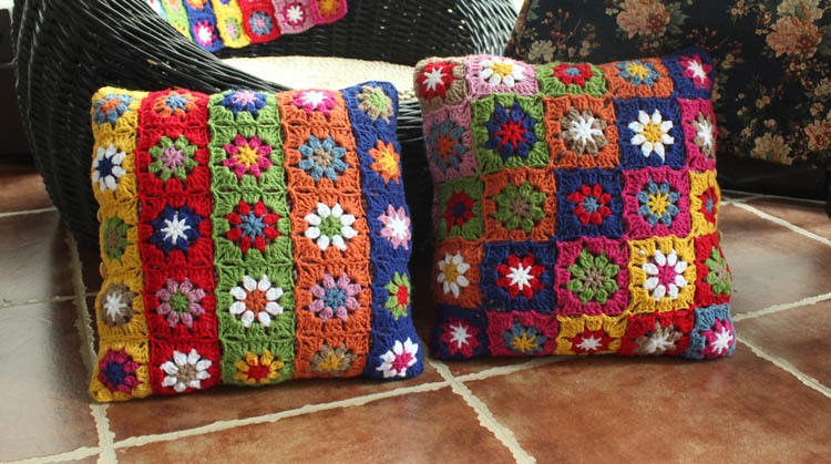 rustic handmade knitted crochet towel blanket carpet tablecrochet blanket sofa blanket bed