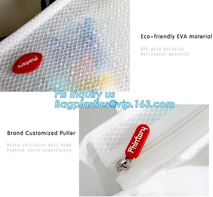 cosmetic PVC mesh bag, vinyl pvc zipper blanket bags/small mesh zipper bags/zipper bag, Mesh Makeup Brush Organizer Trav