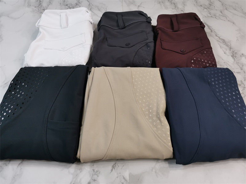 New Beige Women's Full Seat Riding Breeches Quick Dry Four Way Stretch Riding Pants