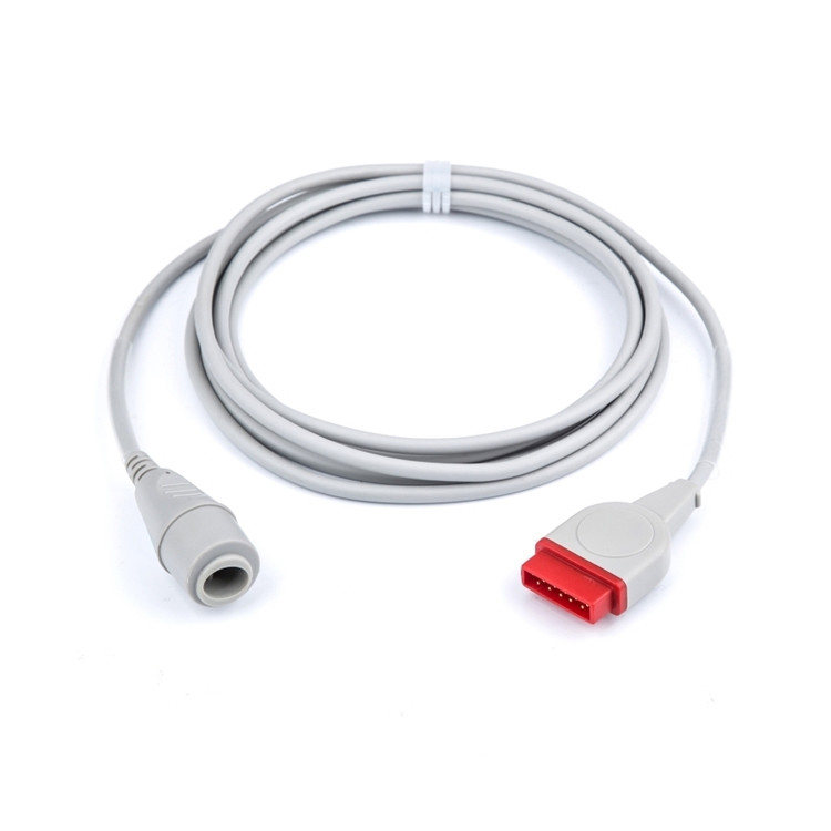 GE Marqutte 11pin BD IBP Transducer , BD Medical Pressure Transducer 3m Length