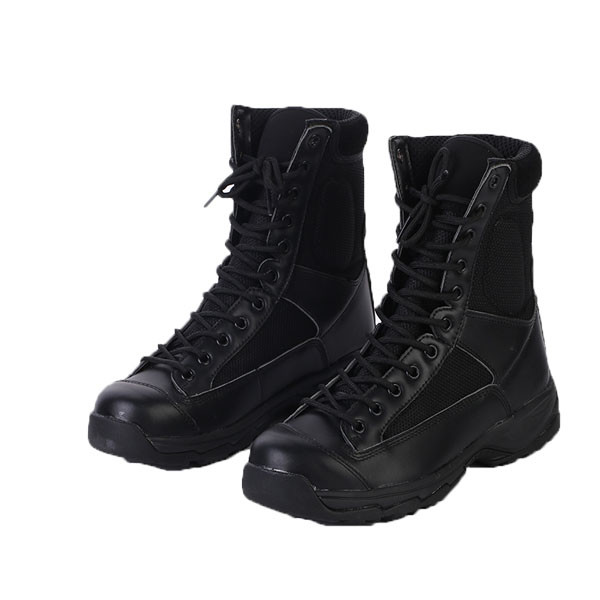 Custom Design Strong Black Military Tactical Boots For Men And Women