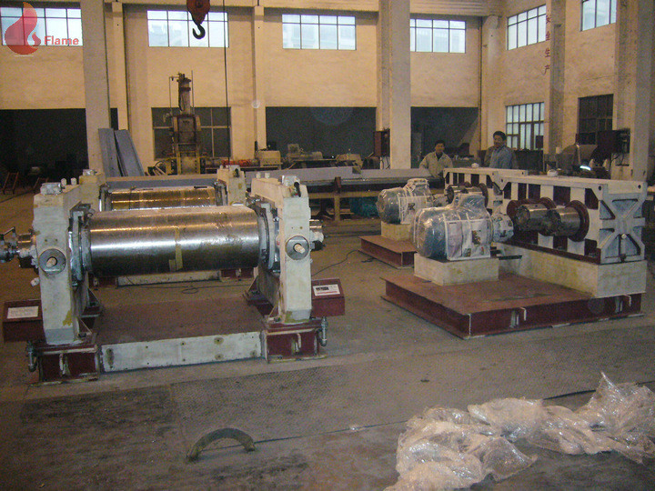 Two Roll Rubber Open Mill With Totally Enclosed Cage Rotor Φ 400 x 1000mm